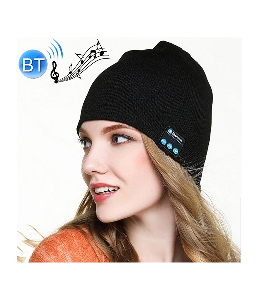 Bonnet Bluetooth élégant, bonnet tricoté, lumière LED pour l'hiver et le