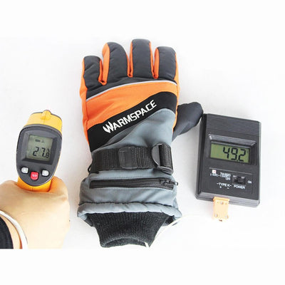 USB Heated Gloves Winter Thermal Hand Warmer Electric Heating Glove Battery Powered Thermal Waterpro