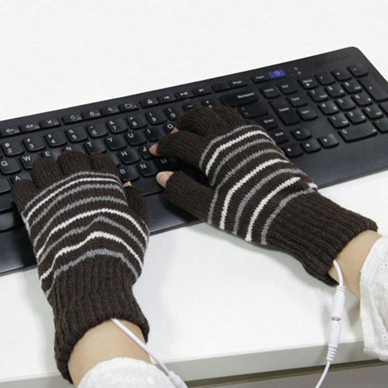 USB Heated Gloves Winter Thermal Hand Warmer Electric Heating Glove Battery Powered Thermal Waterpro