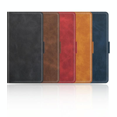 Pour Ulefone Note 10 Case de téléphone en cuir magnétique à  double boucle (bleu foncé)
