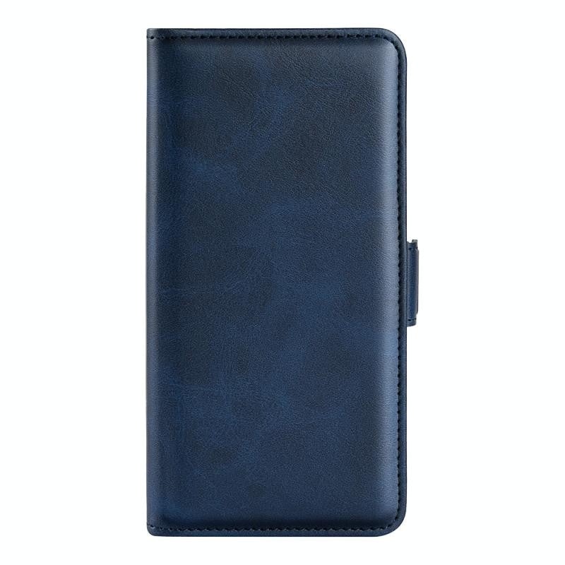 Pour Ulefone Note 10 Case de téléphone en cuir magnétique à  double boucle (bleu foncé)