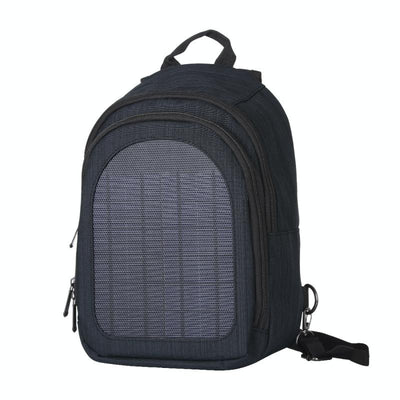 Sac à dos à bandoulière simple et double (Noir) HAWEEL 5V Paneau solaire