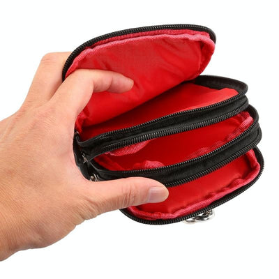 Sac pour hommes 7 pouces en polyester avec trou de ceinture et boucle d'escalade