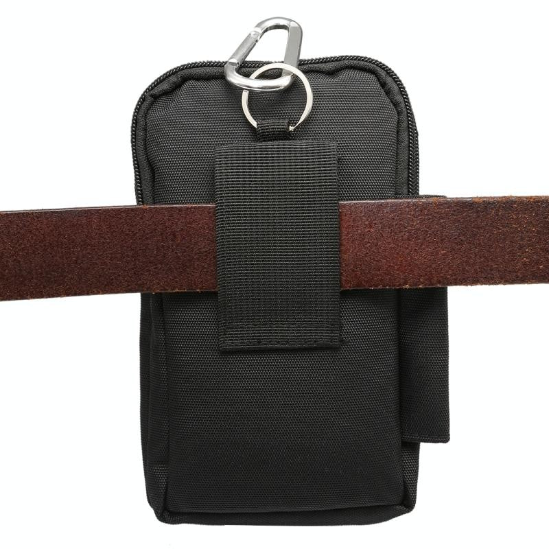 Sac pour hommes 7 pouces en polyester avec trou de ceinture et boucle d'escalade