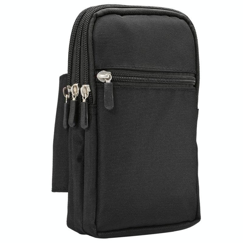 Sac pour hommes 7 pouces en polyester avec trou de ceinture et boucle d'escalade