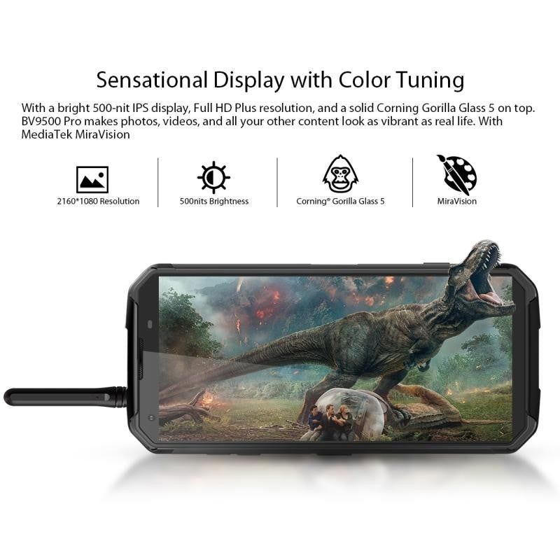 Portable waterproof Blackview BV9500 Pro Noir