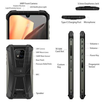 Téléphone portable puissant Ulefone Armor 8 6Go RAM + 128Go ROM