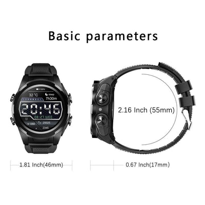 Ecouteur Bluetooth & montre intelligente , soutien de fréquence cardiaque