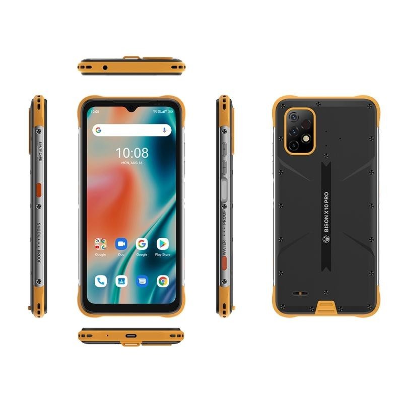 Téléphone mobile puissant UMIDIGI BISON X10 Pro Orange