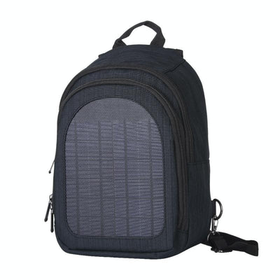 Sac à dos à bandoulière simple et double (Noir) HAWEEL 5V Paneau solaire