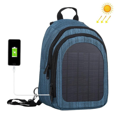 Sac à dos à bandoulière simple et double (Noir) HAWEEL 5V Paneau solaire