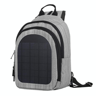 Sac à dos à bandoulière simple et double (Noir) HAWEEL 5V Paneau solaire