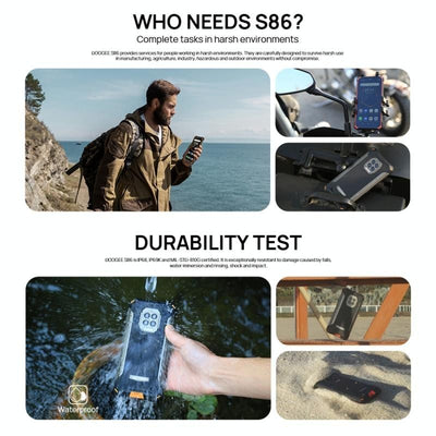 Smartphone durable DOOGEE S86 Pro S86 6Go RAM + 128Go ROM