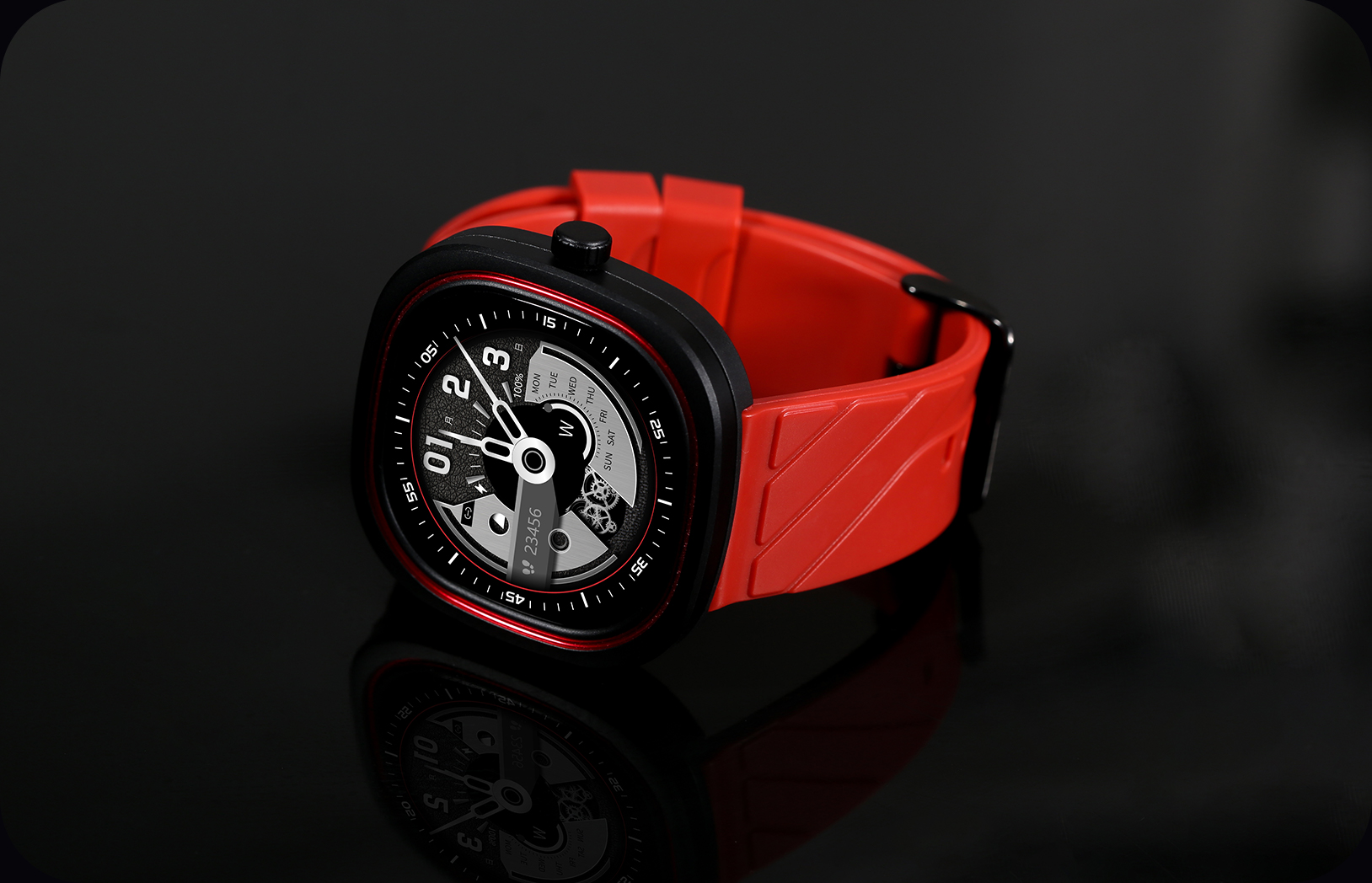  Doogee DG Ares Colors | Red frame and red silica gel strap | Doogee